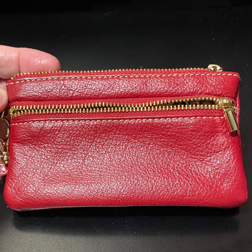 Vintage Celsius Red Leather Wristlet - Picture 12 of 14